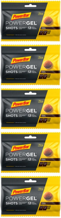 Powerbar PowerGel Shots Fruchtgummis - 5 Beutel 6 Powerbar PowerGel Shots Fruchtgummis - 5 Beutel -VAUDE Verkäufe 366201