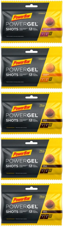 Powerbar PowerGel Shots Fruchtgummis - 5 Beutel 7 Powerbar PowerGel Shots Fruchtgummis - 5 Beutel -VAUDE Verkäufe 366202